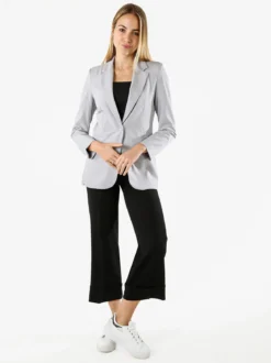 Solada Pantaloni donna a gamba larga con cintura - nero