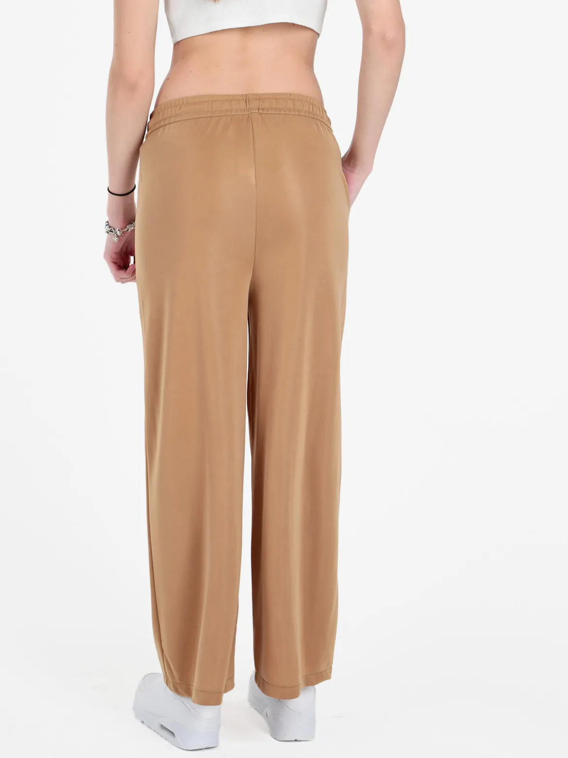 Solada Pantaloni donna a gamba larga con coulisse