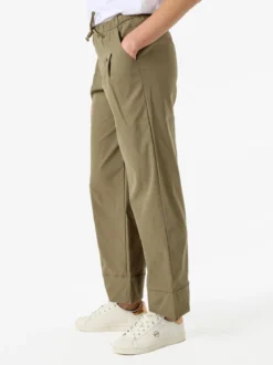 Solada Pantaloni donna a gamba larga con coulisse - militare