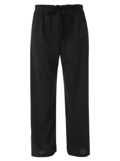 Solada Pantaloni donna a gamba larga con coulisse - nero