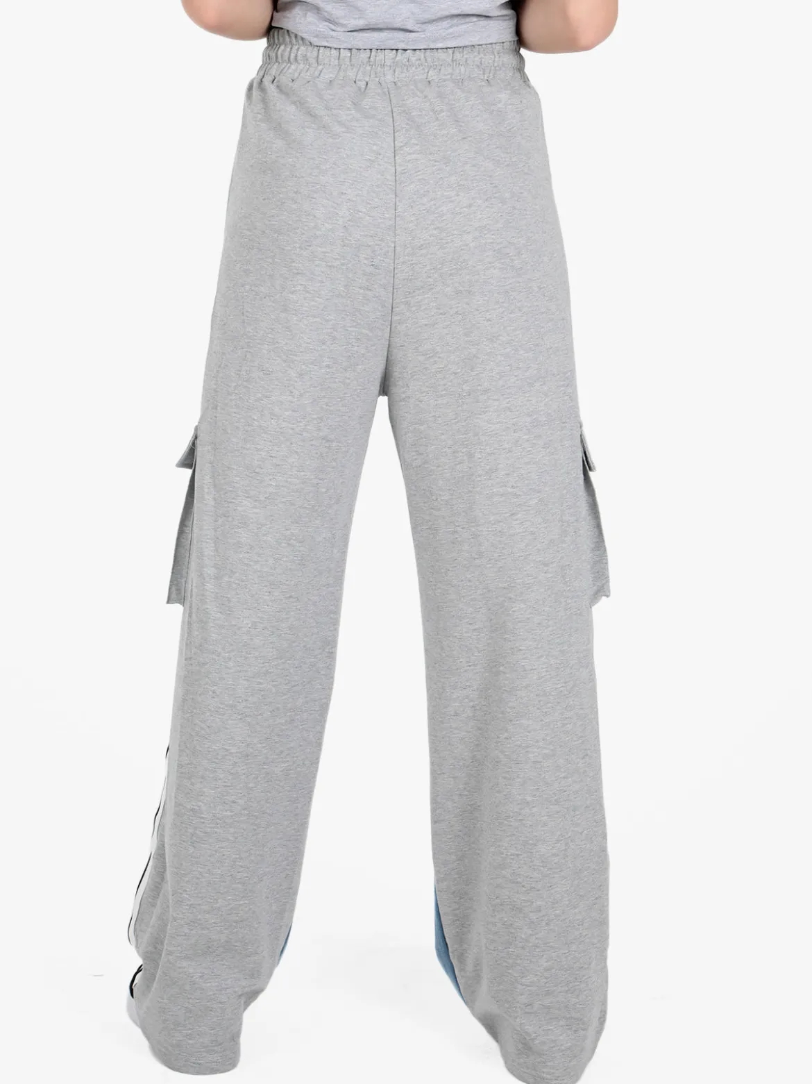 Solada Pantaloni donna a gamba larga con tasconi e coulisse
