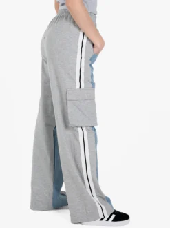 Solada Pantaloni donna a gamba larga con tasconi e coulisse