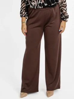 Solada Pantaloni donna a gamba larga - marrone