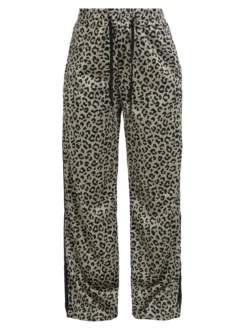 Solada Pantaloni donna animalier a gamba larga
