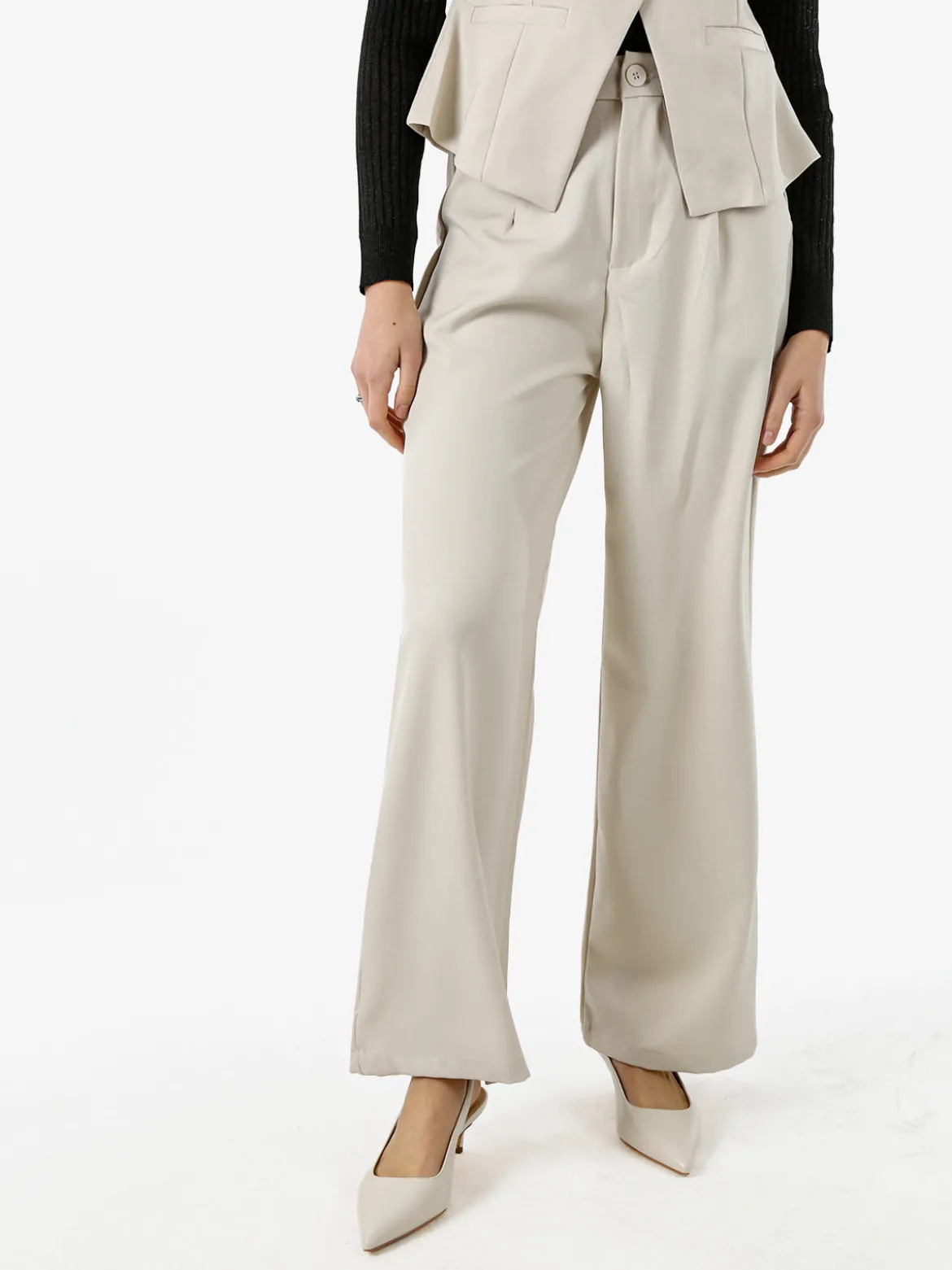 Solada Pantaloni donna a palazzo - beige
