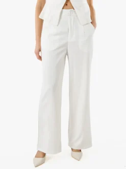 Solada Pantaloni donna a palazzo - bianco