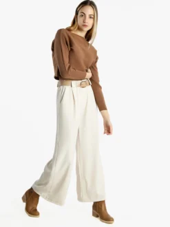 Solada Pantaloni donna a palazzo con cintura