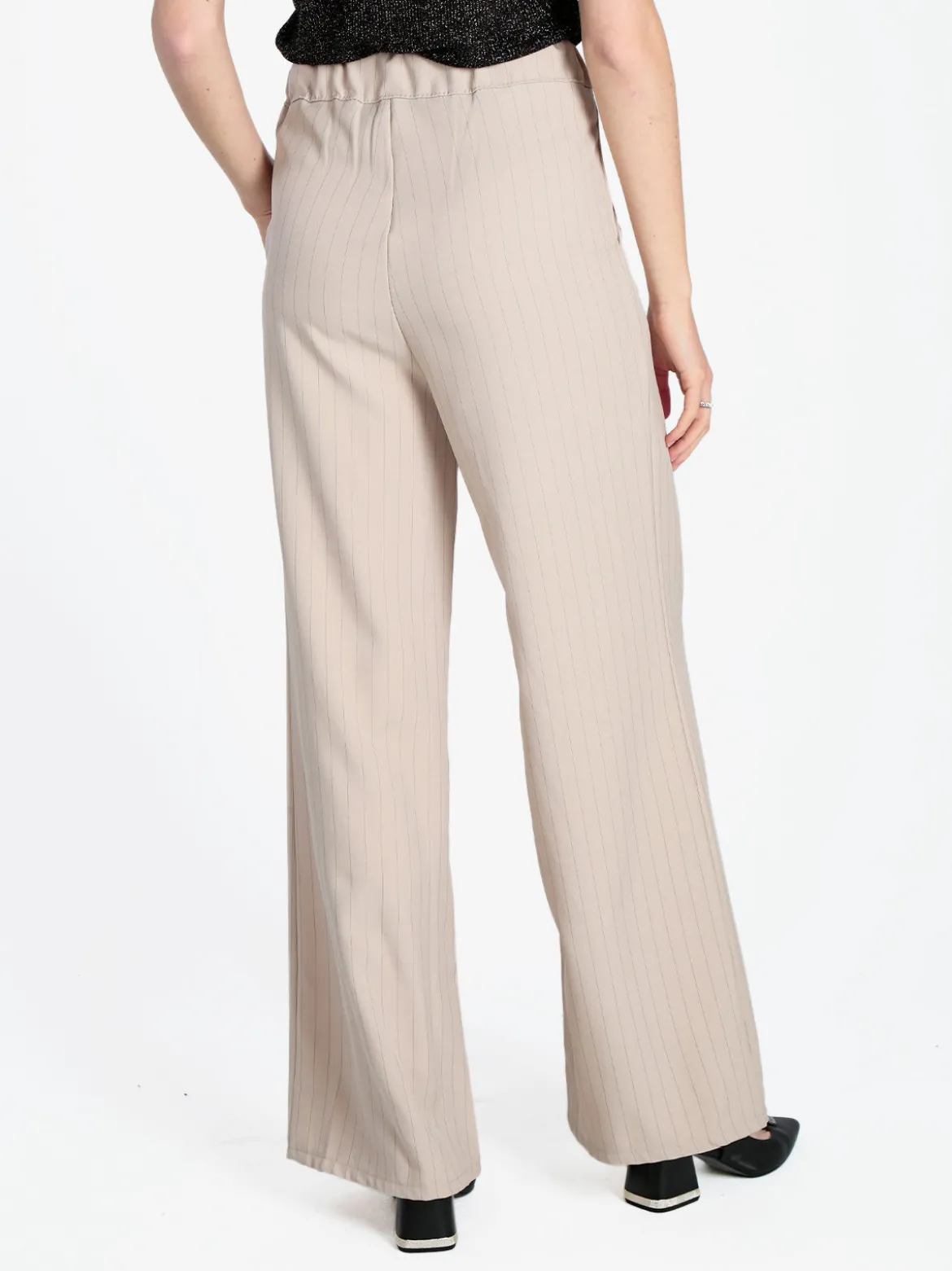 Solada Pantaloni donna a palazzo gessati