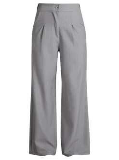 Solada Pantaloni donna a palazzo gessati