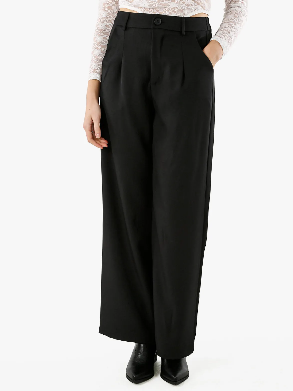 Solada Pantaloni donna a palazzo - nero