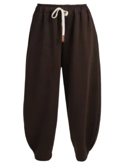 Solada Pantaloni donna a palloncino con coulisse - moro