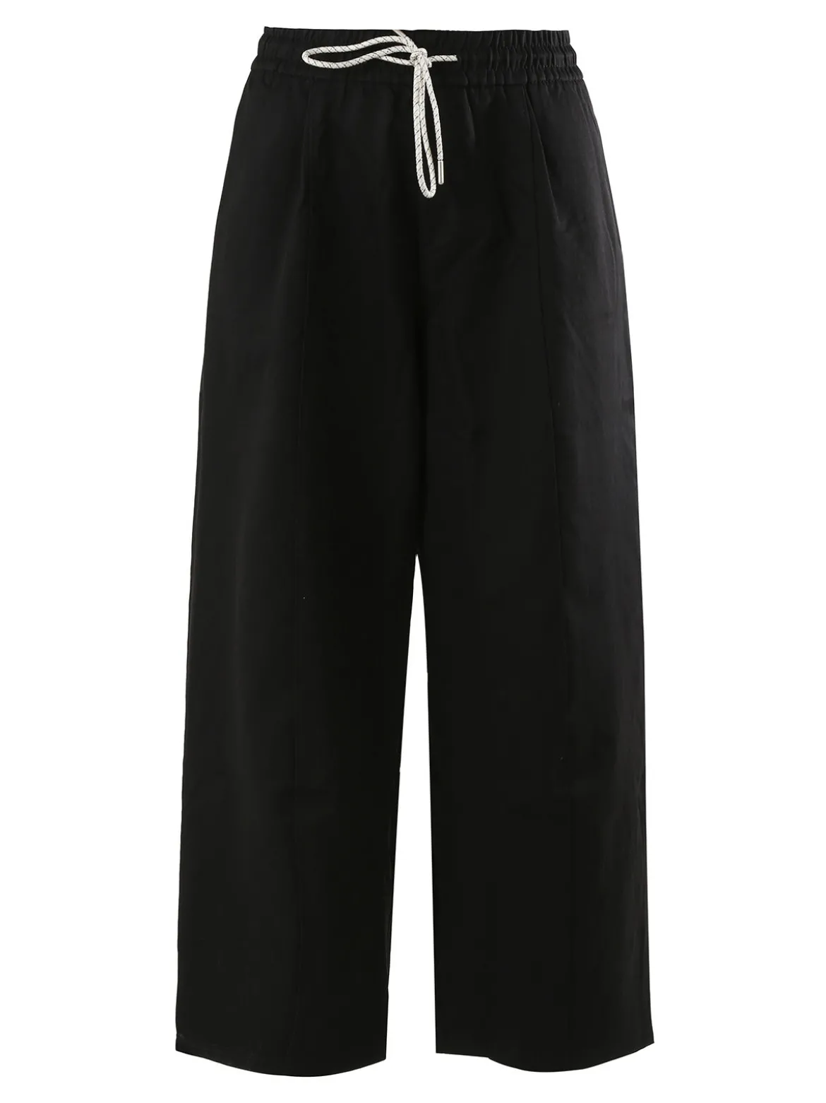Solada Pantaloni donna barrell cropped - nero