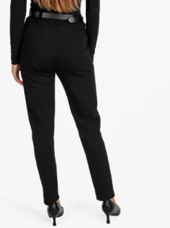 Solada Pantaloni donna casual a vita alta - nero