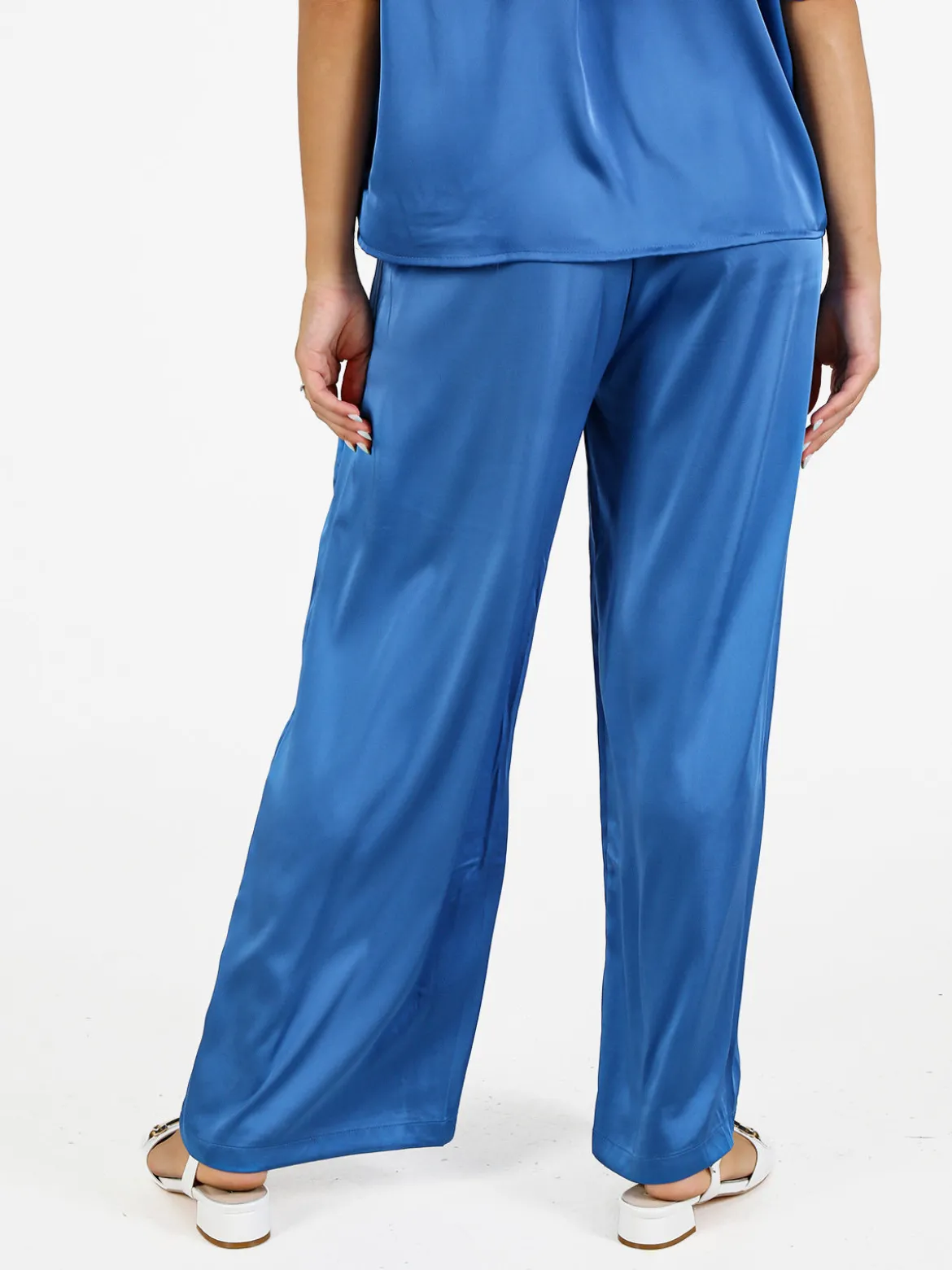 Solada Pantaloni donna effetto raso