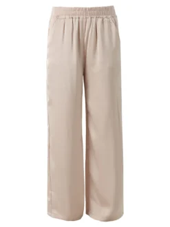 Solada Pantaloni donna effetto raso - beige