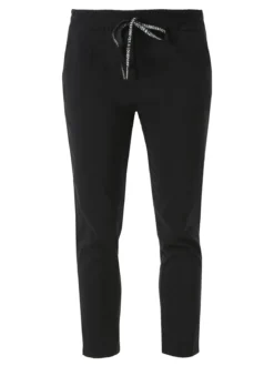 Solada Pantaloni donna elasticizzati con coulisse - nero