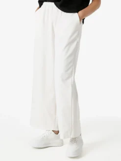 Solada Pantaloni donna in felpa a gamba larga - bianco