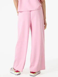 Solada Pantaloni donna in felpa a gamba larga - rosa