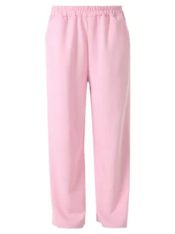 Solada Pantaloni donna in felpa a gamba larga - rosa