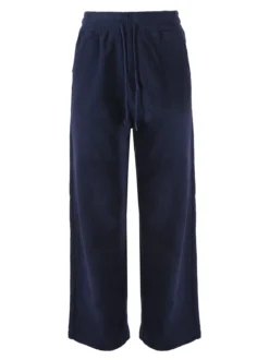 Solada Pantaloni donna in velluto a coste con coulisse - blu scuro