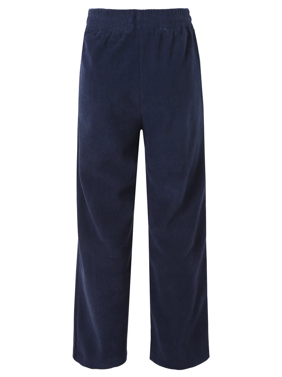 Solada Pantaloni donna in velluto a coste con coulisse - blu scuro