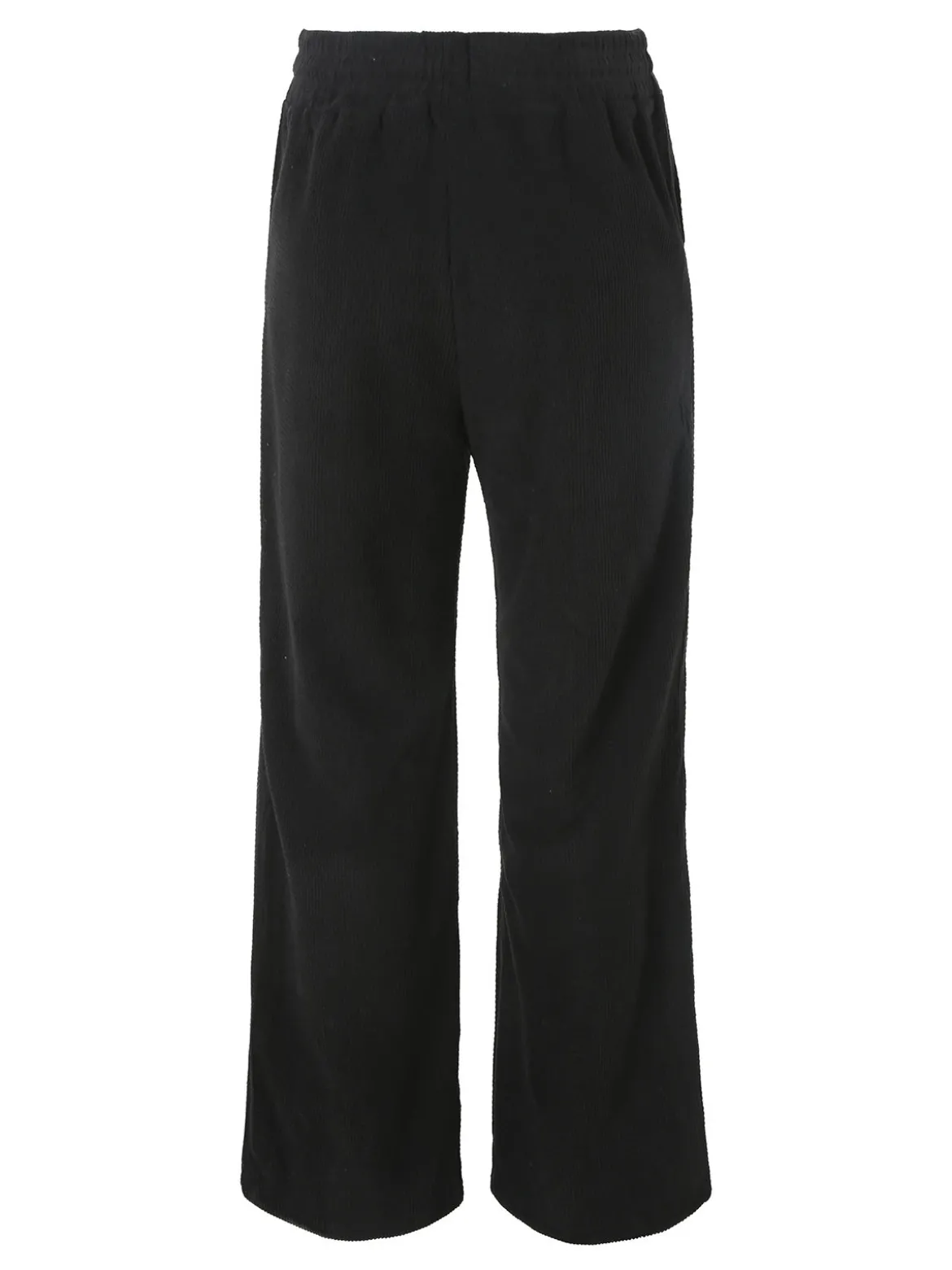 Solada Pantaloni donna in velluto a coste con coulisse - nero