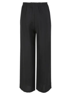 Solada Pantaloni donna in viscosa a gamba larga - nero