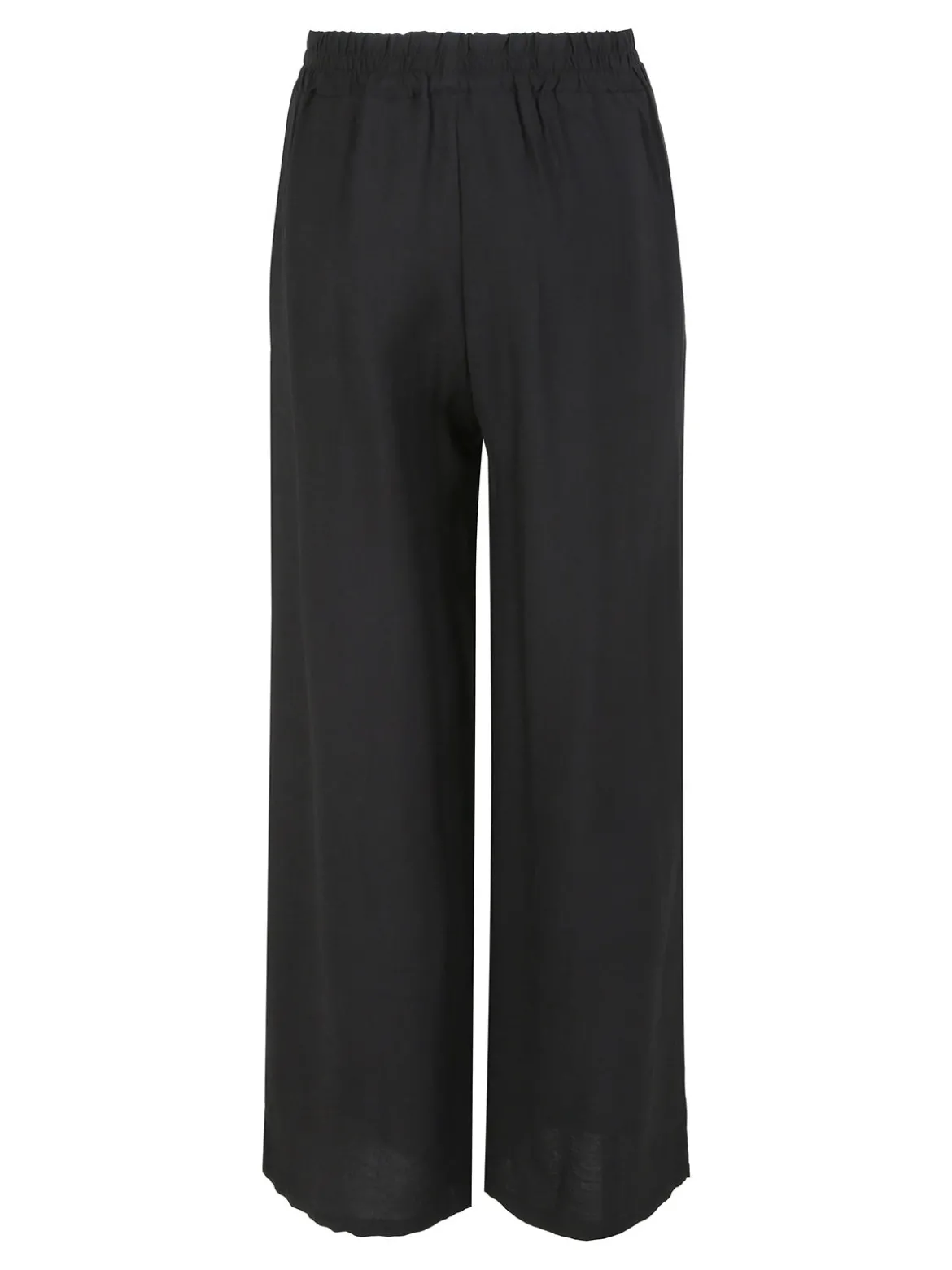 Solada Pantaloni donna in viscosa a gamba larga - nero