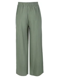 Solada Pantaloni donna in viscosa a gamba larga - verde