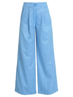 Solada Pantaloni gessati donna a gamba larga