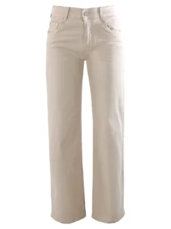 Solada Pantaloni jeans da donna a gamba larga push-up - beige