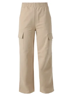 Solada Pantaloni tuta da donna con tasconi a gamba dritta - khaki