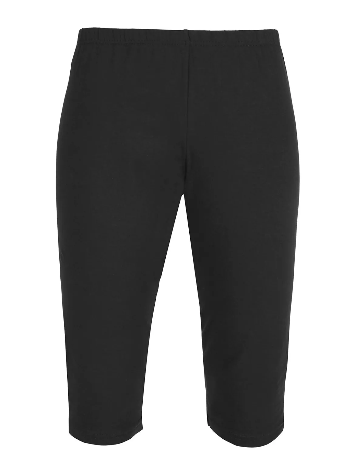 Solada Pinocchietti donna in cotone con elastico in vita - nero