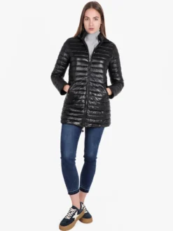 Solada Piumino donna lungo reversibile con cappuccio