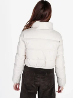 Solada Piumino puffer cropped da donna in ecopelle