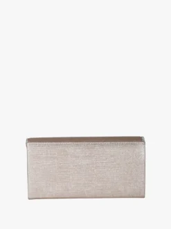 Solada Pochette donna glitter con profilo di strass - champagne