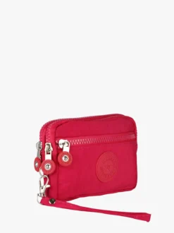 Solada Pochette donna in nylon con polsiera - fucsia