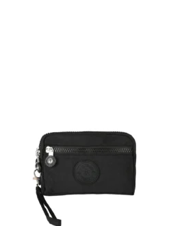Solada Pochette donna in nylon con polsiera - nero