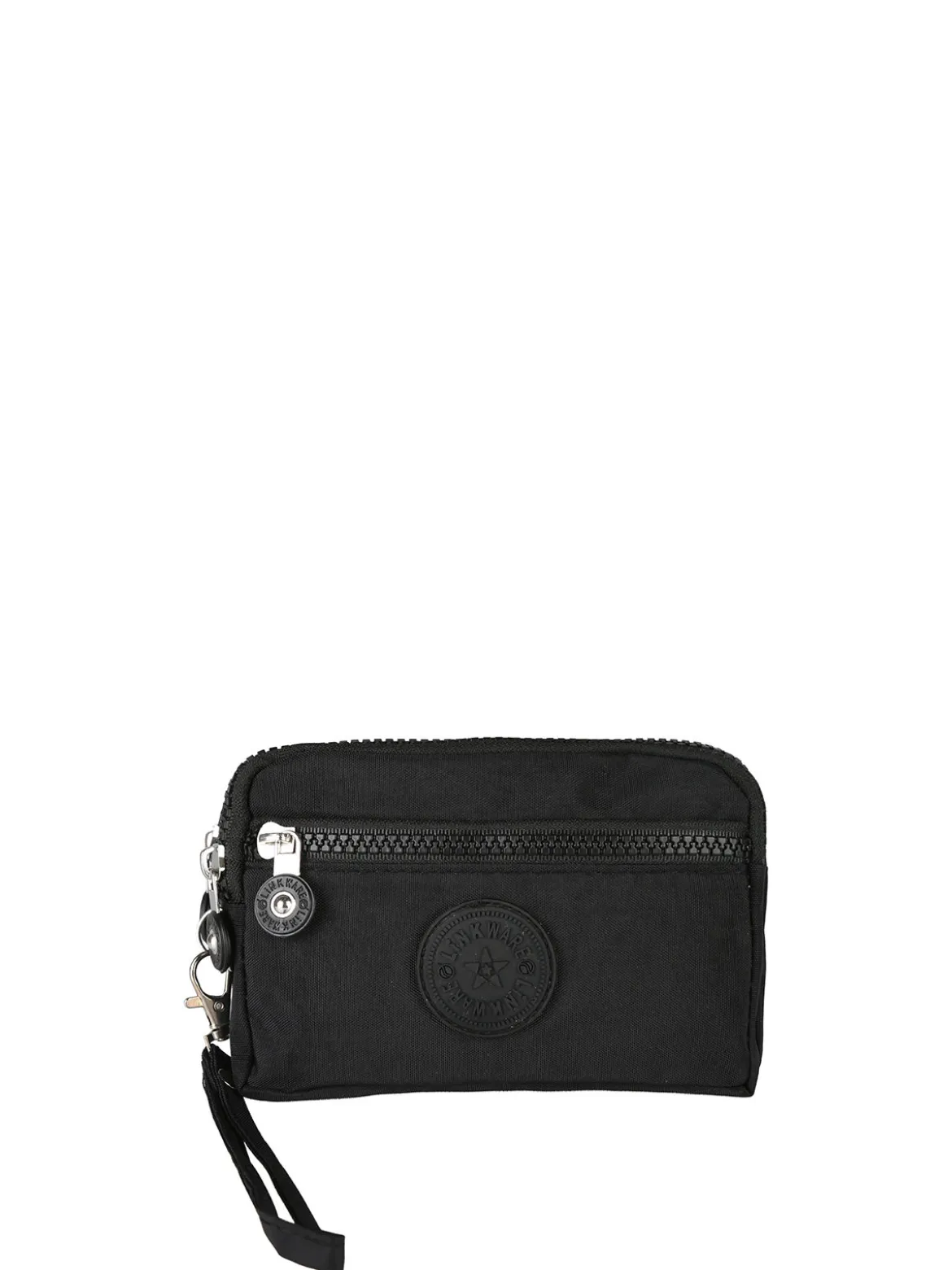 Solada Pochette donna in nylon con polsiera - nero