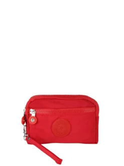 Solada Pochette donna in nylon con polsiera - rosso