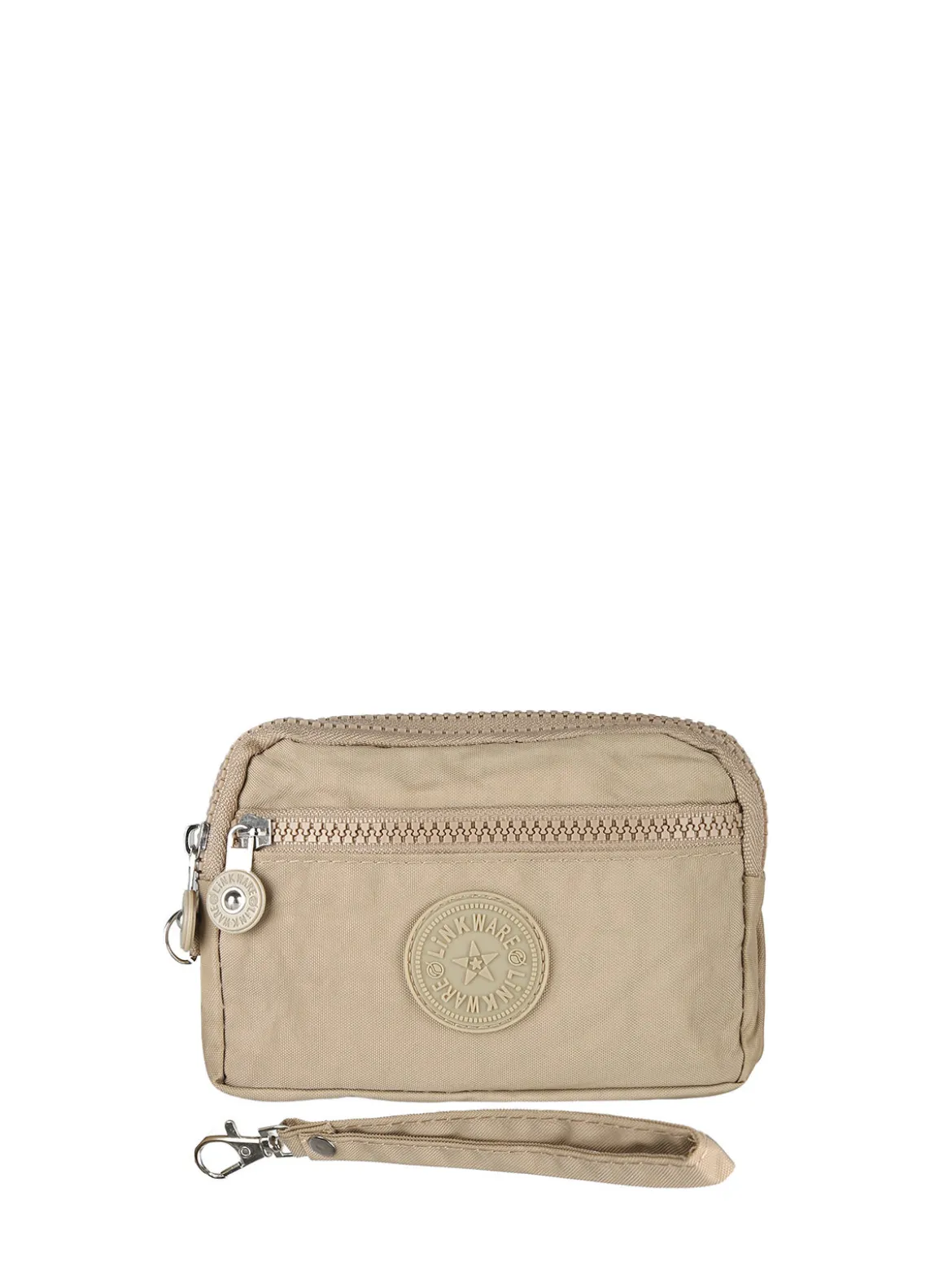 Solada Pochette donna in nylon con polsiera - sabbia