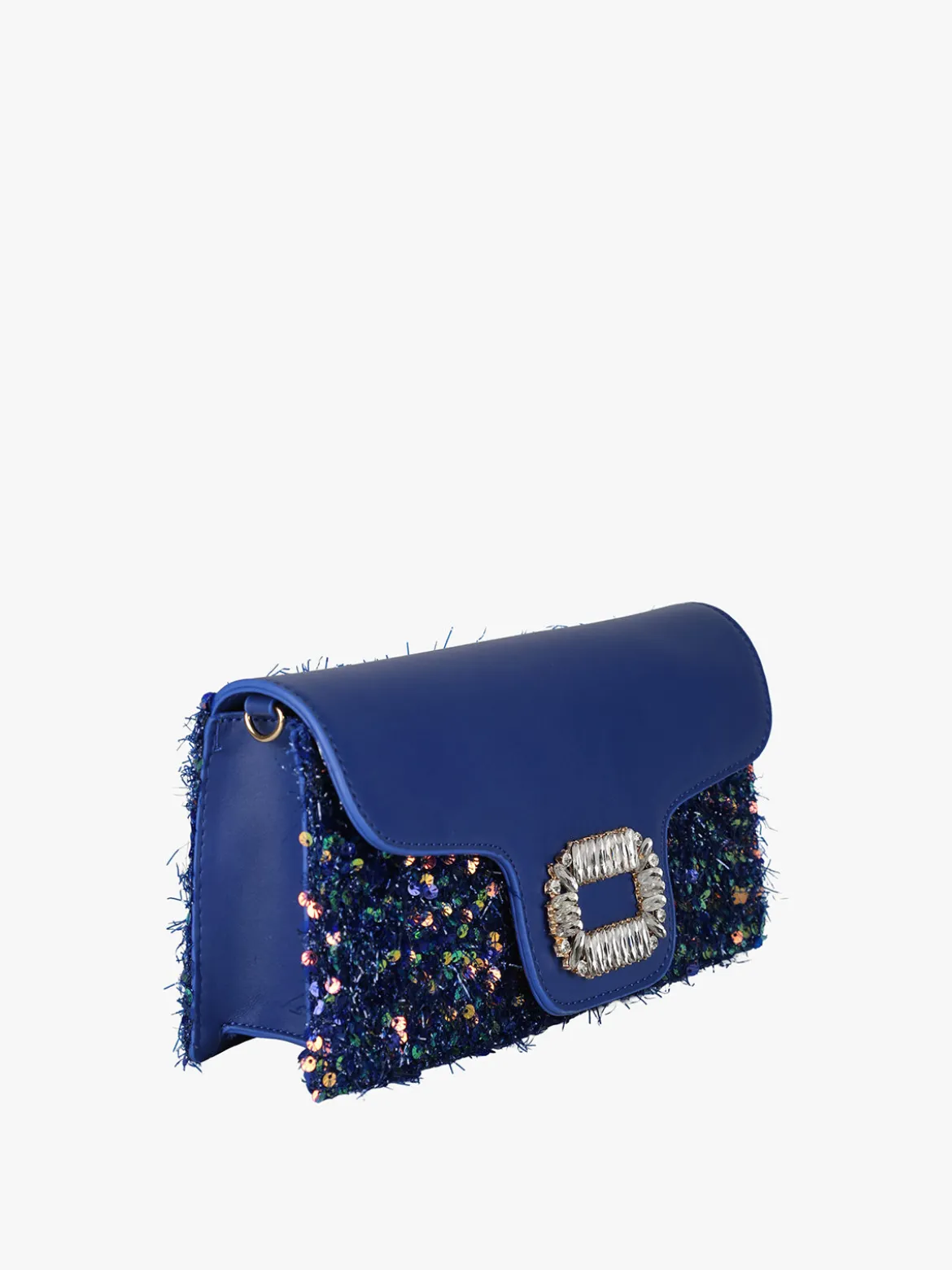 Solada Pochette gioiello da donna con paillettes - blu