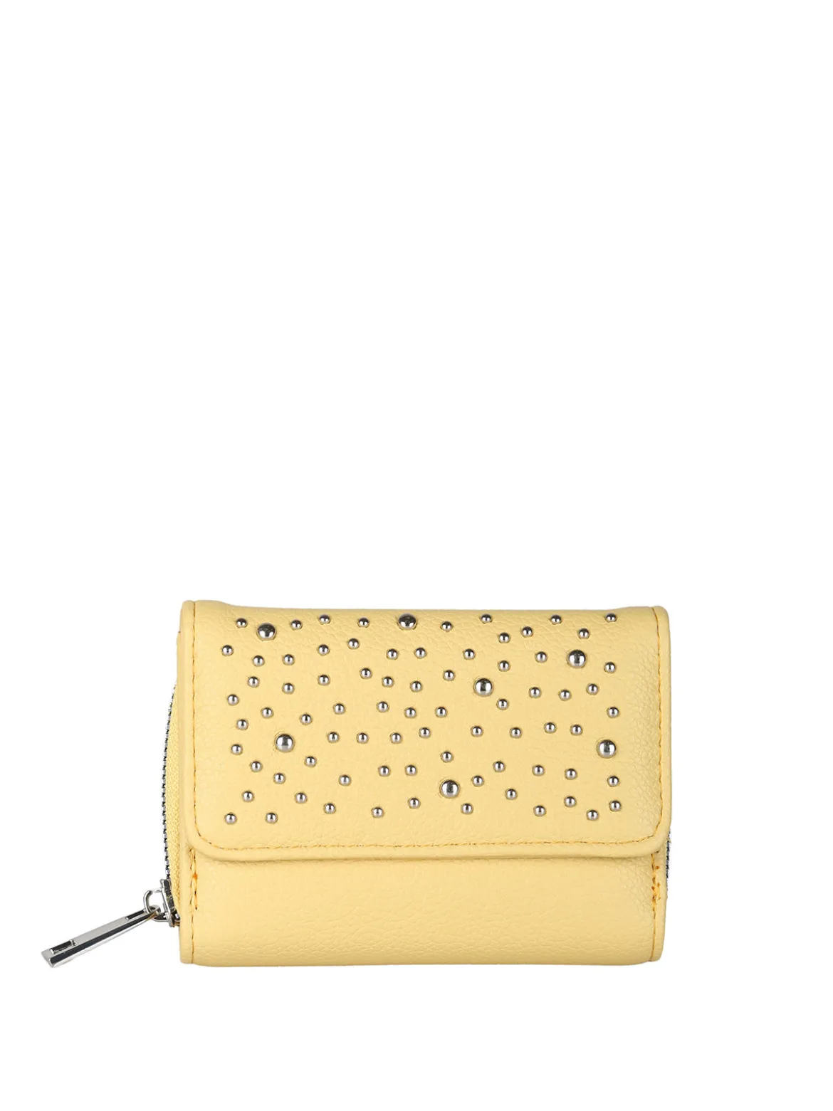 Solada Portafoglio mini da donna con borchie - giallo