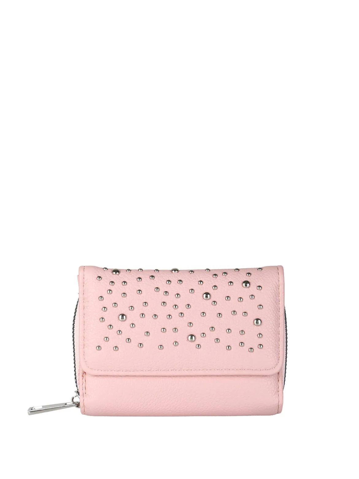 Solada Portafoglio mini da donna con borchie - rosa