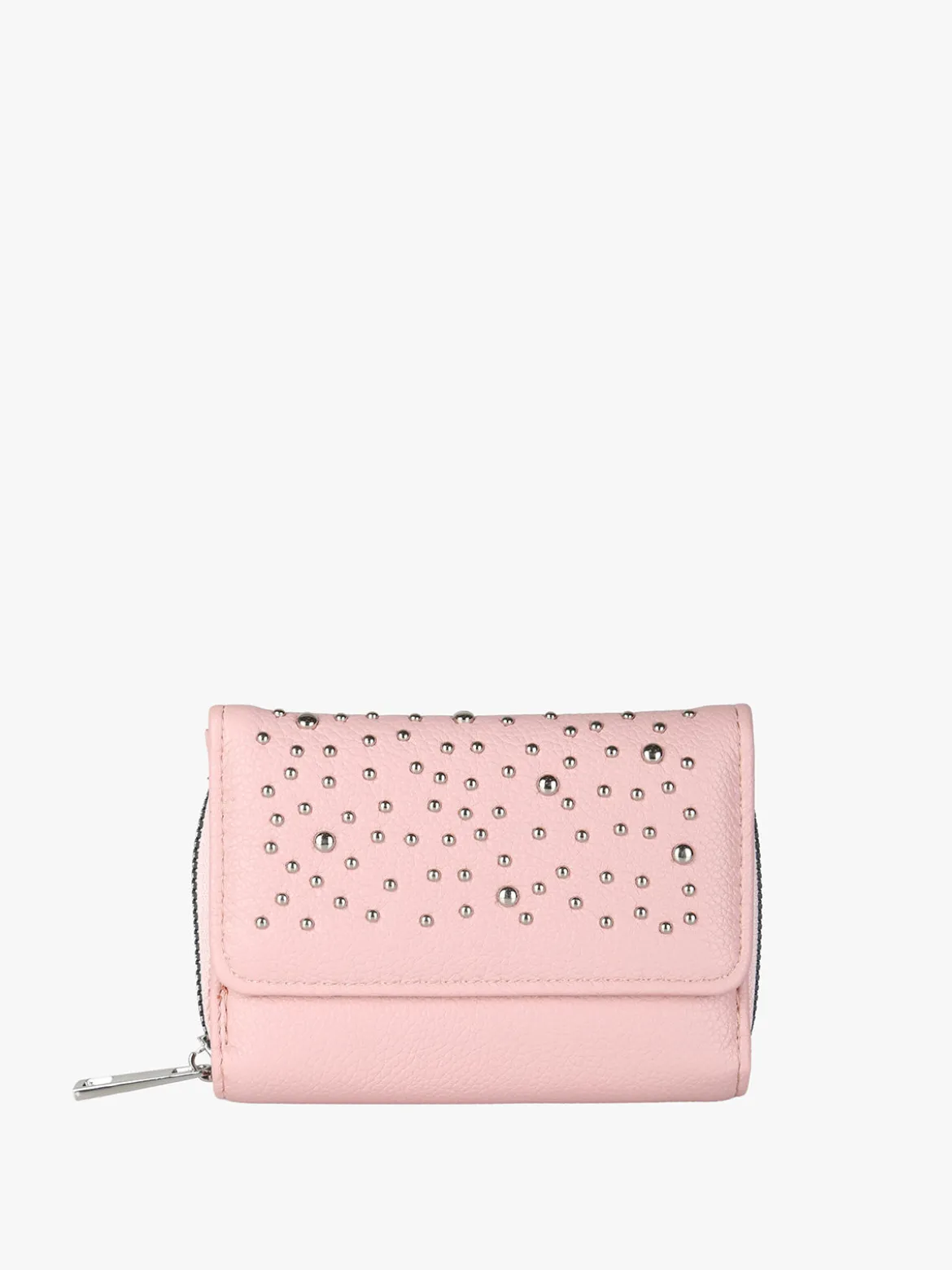 Solada Portafoglio mini da donna con borchie - rosa