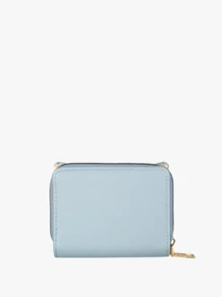 Solada Portafoglio mini da donna con stampa monogramma - azzurro