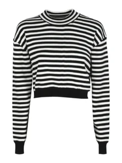 Solada Pullover cropped da donna a righe