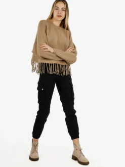 Solada Pullover donna con frange