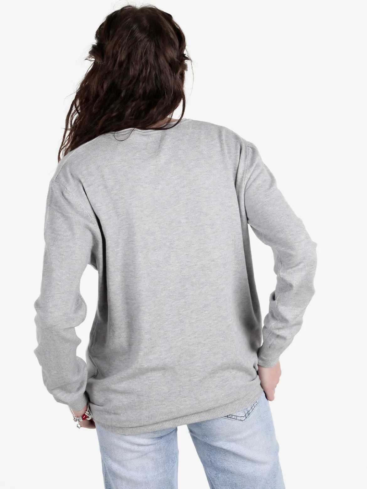 Solada Pullover donna girocollo in maglia tinta unita