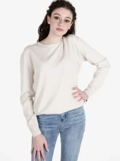 Solada Pullover donna girocollo in maglia tinta unita